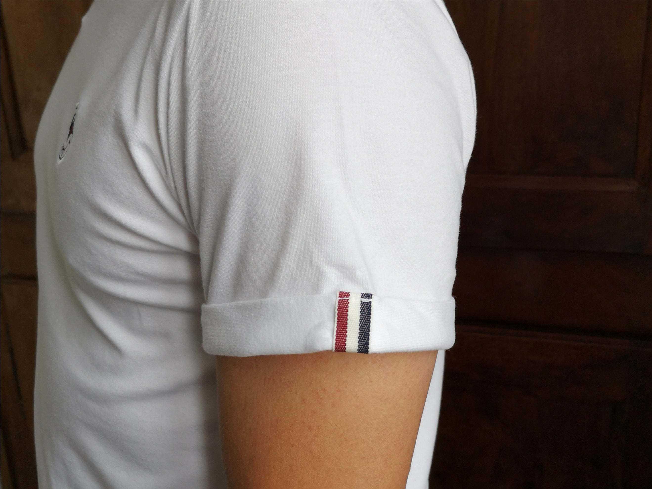 LE CASTET - T-Shirt blanc mixte H/F coton bio